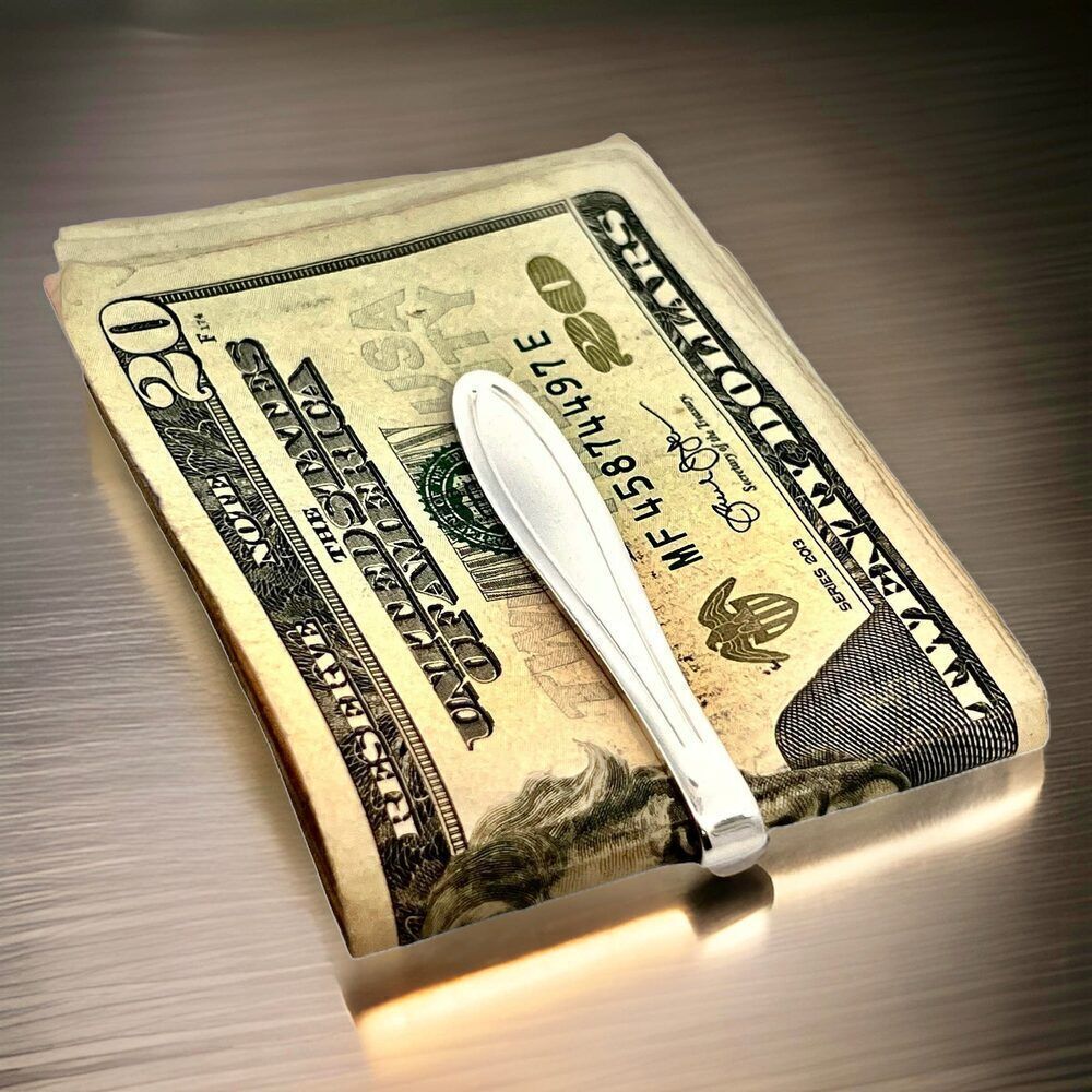 Georg Jensen Estate Money Clip Tie Pin Silver GJ35